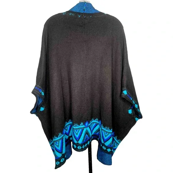 The Pioneer Woman Open-Front Ruana Cardigan Sweater Women's Size XXL/XXXL tribal - Picture 7 of 9